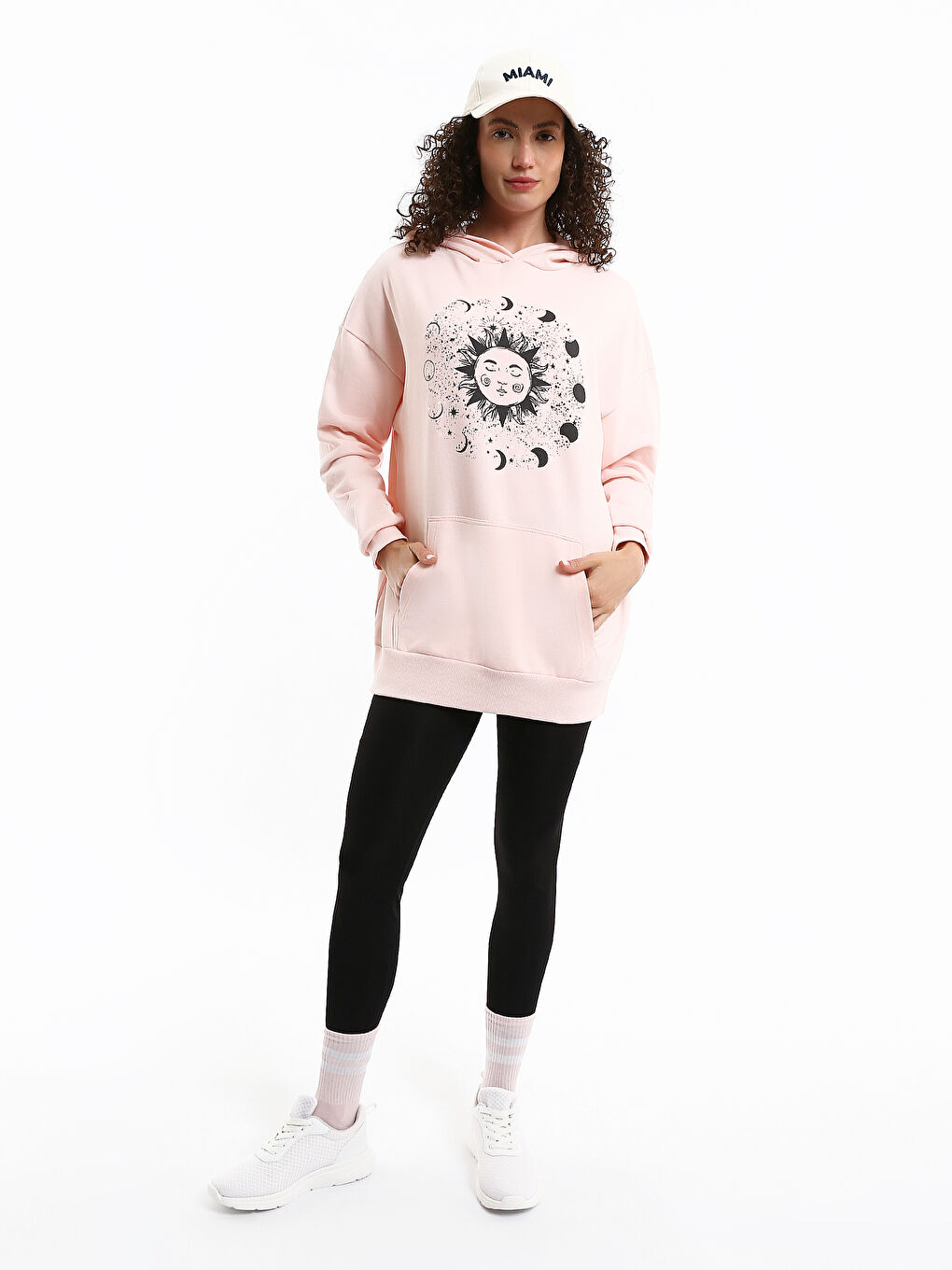 Printed Oversize Women's Hoodie-1