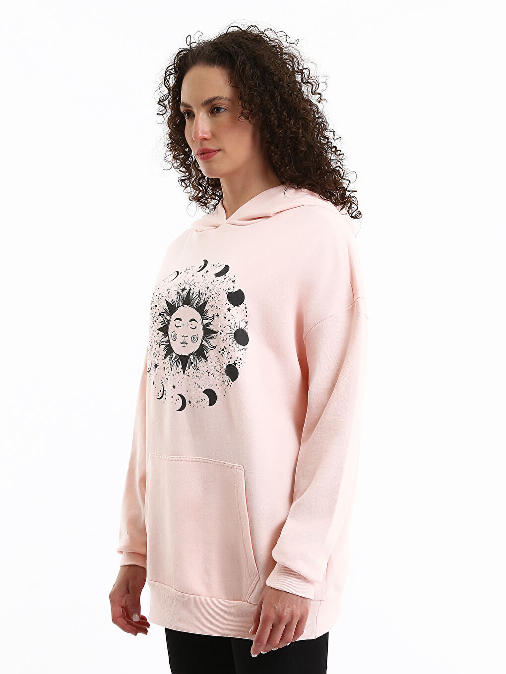 Printed Oversize Women's Hoodie-3