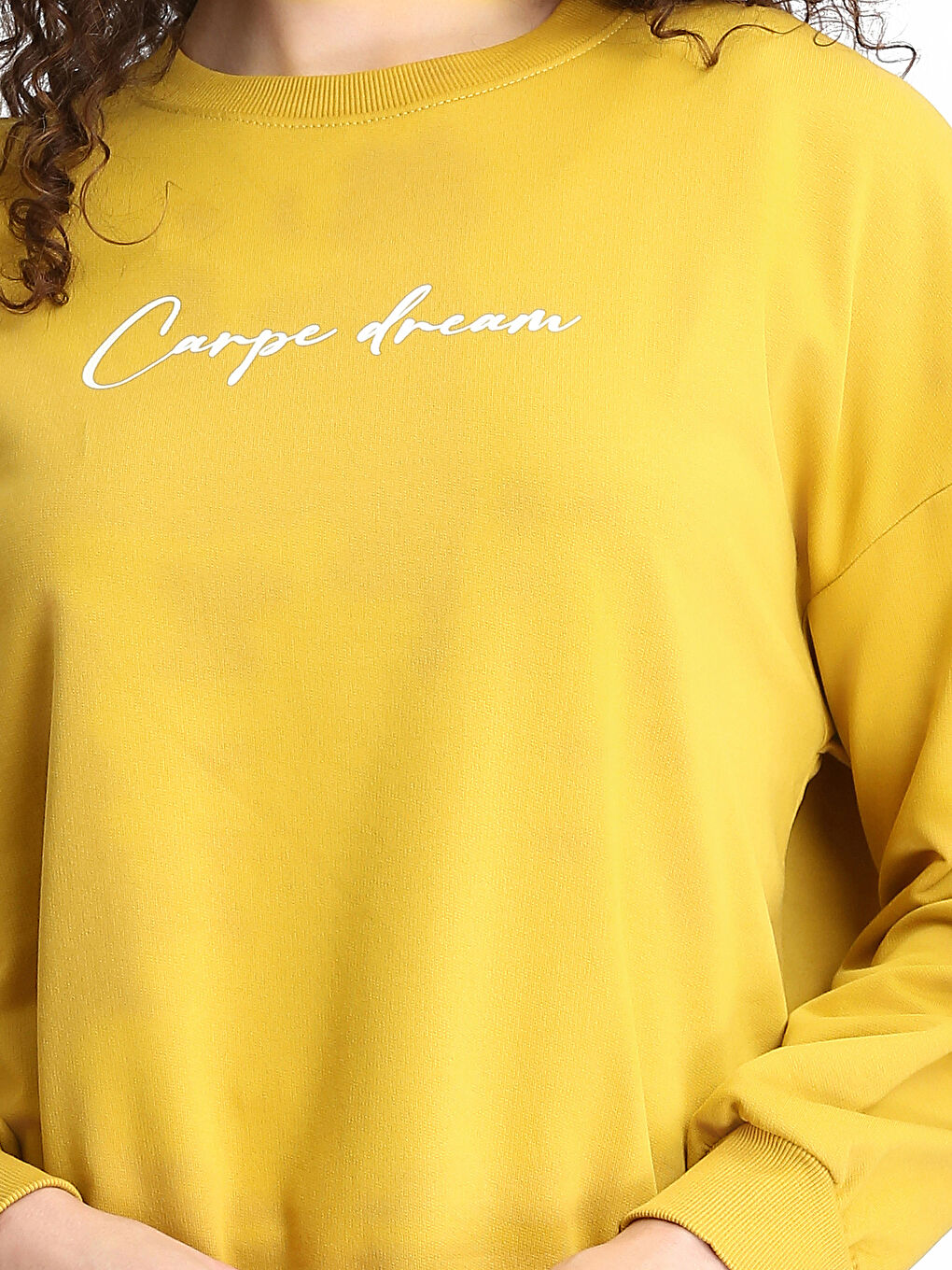Tunique Sweat-Shirt pour Femmes Imprimée Col Rond Surdimensionnée-2