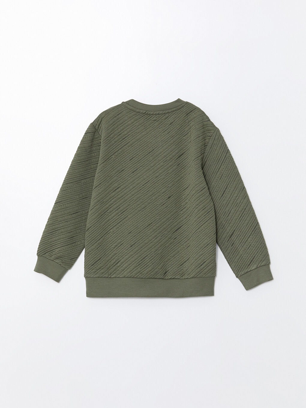 LCW ECO Haki Bisiklet Yaka Erkek Çocuk Sweatshirt - 2