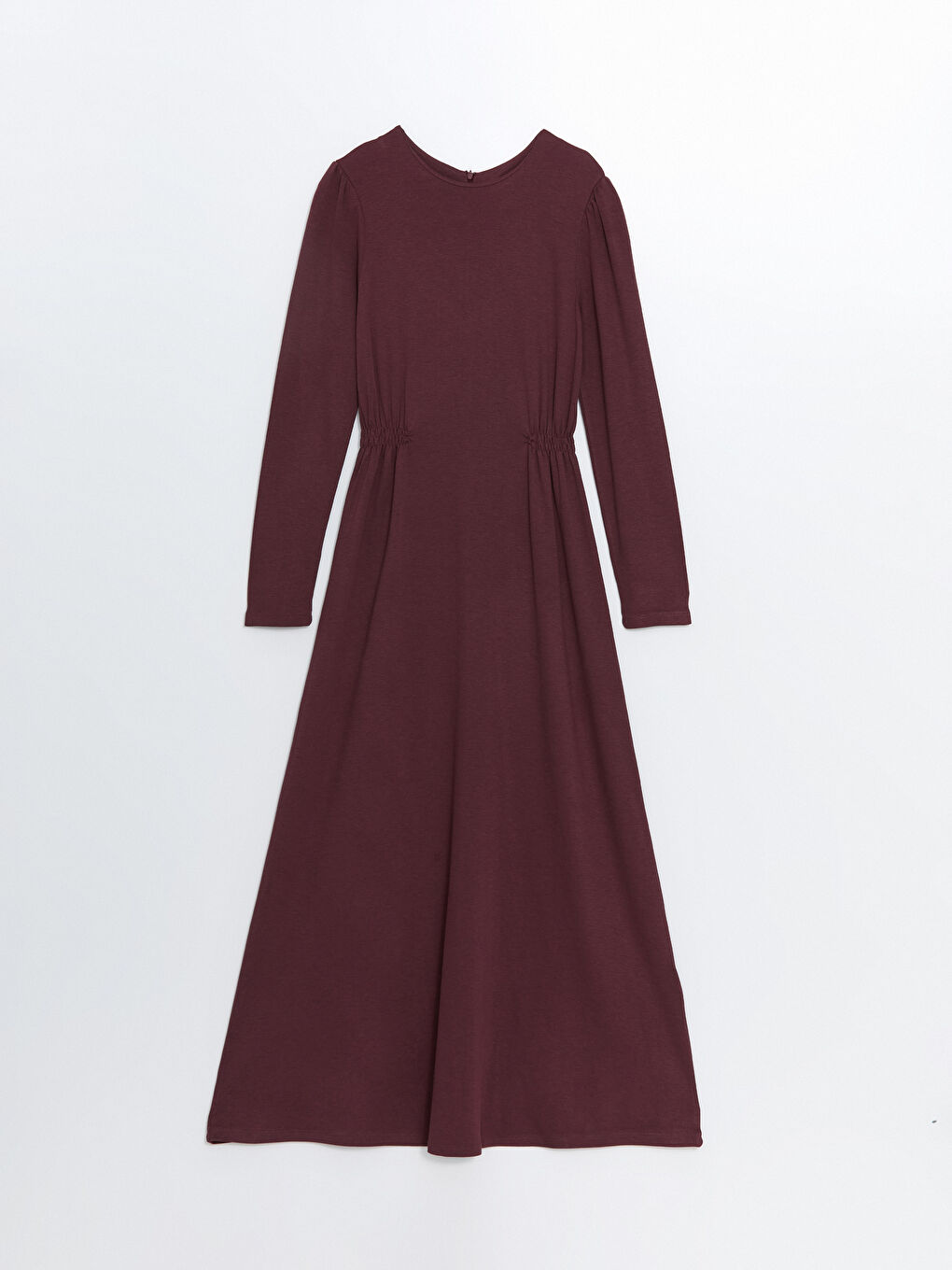 LCW Modest Bordo Bisiklet Yaka Kadın Elbise - 4