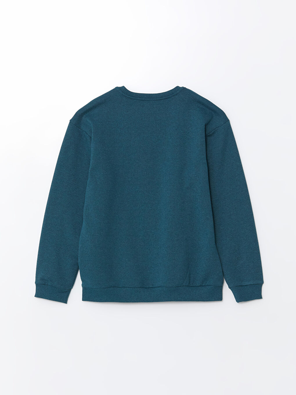 LCW ECO Petrol Bisiklet Yaka Uzun Kollu Erkek Sweatshirt - 5