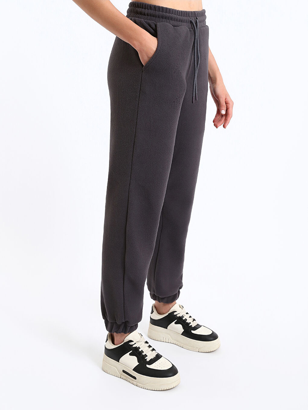 Elasticated Waist Women's Jogger Sweatpants-3