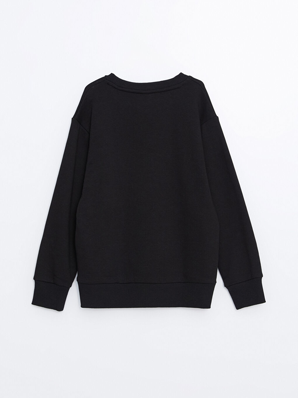 LCW ECO Yeni Siyah Bisiklet Yaka Basic Erkek Çocuk Sweatshirt - 2