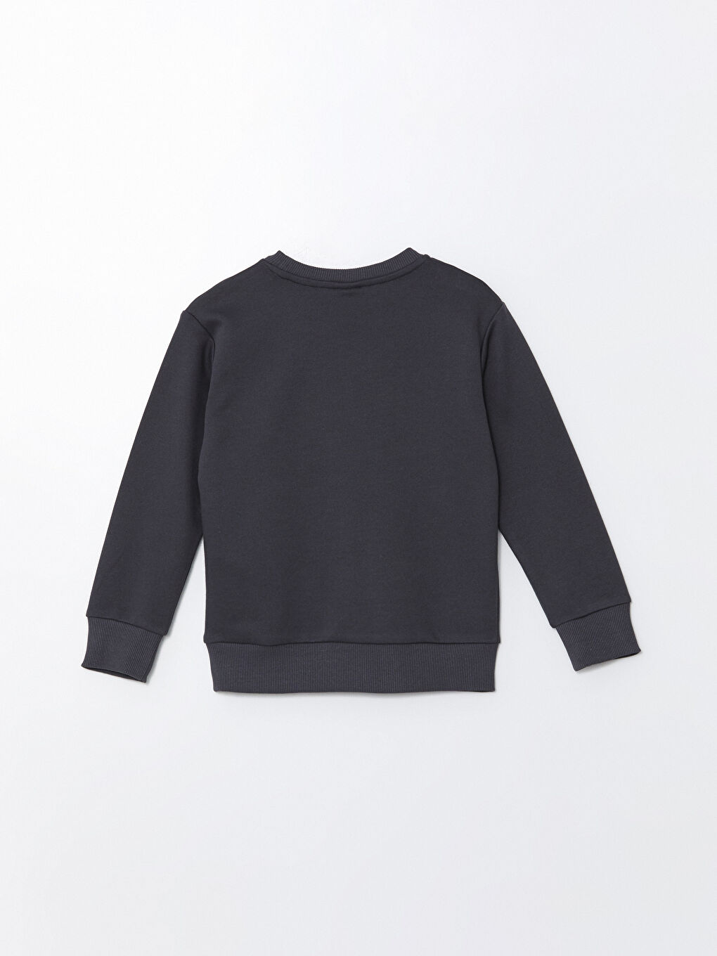 LCW ECO Antrasit Bisiklet Yaka Basic Erkek Çocuk Sweatshirt - 2