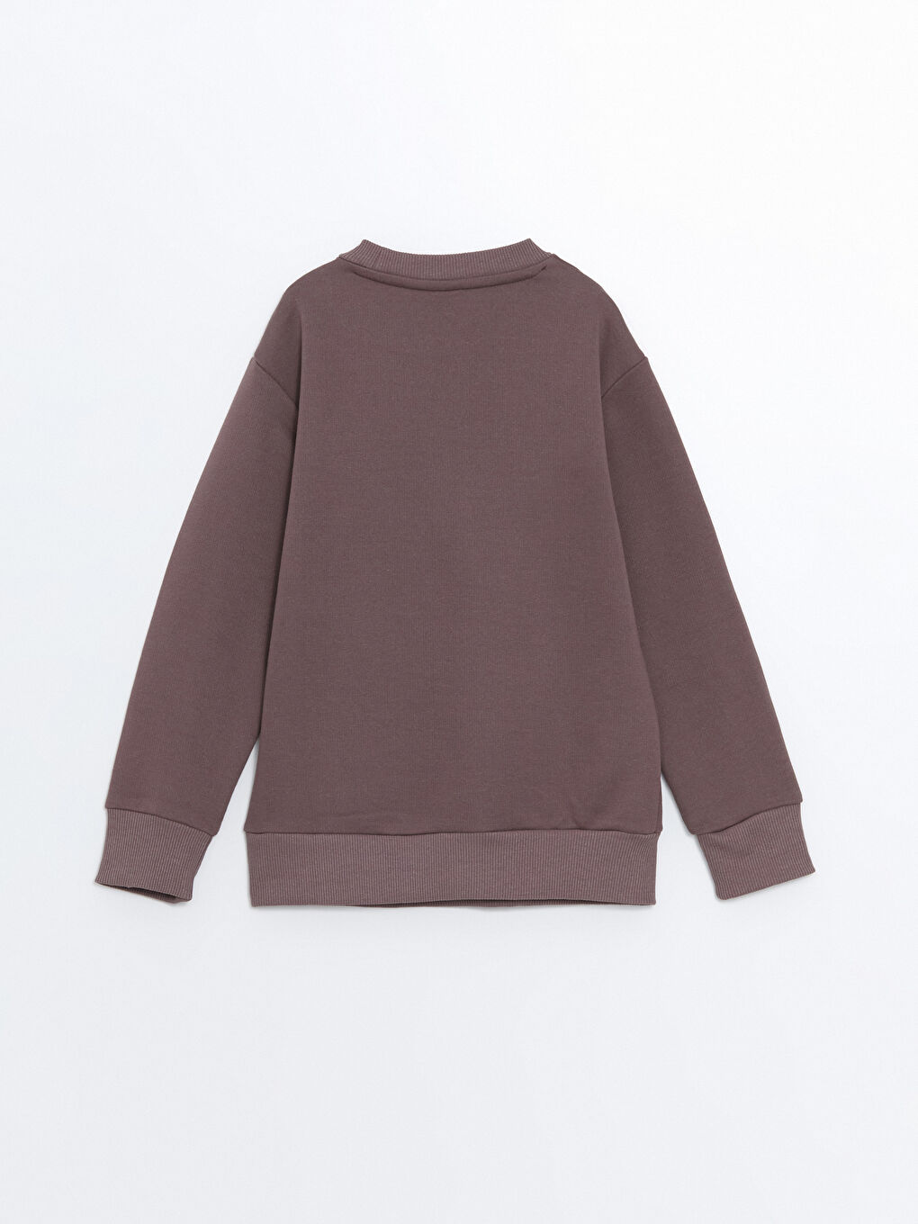 LCW ECO Açık Mürdüm Bisiklet Yaka Basic Uzun Kollu Erkek Çocuk Sweatshirt - 2