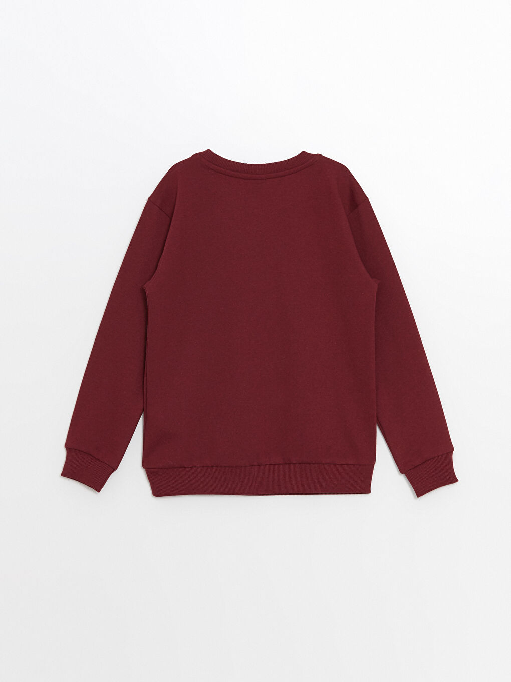 LCW ECO Bordo Bisiklet Yaka Baskılı Uzun Kollu Erkek Çocuk Sweatshirt - 2