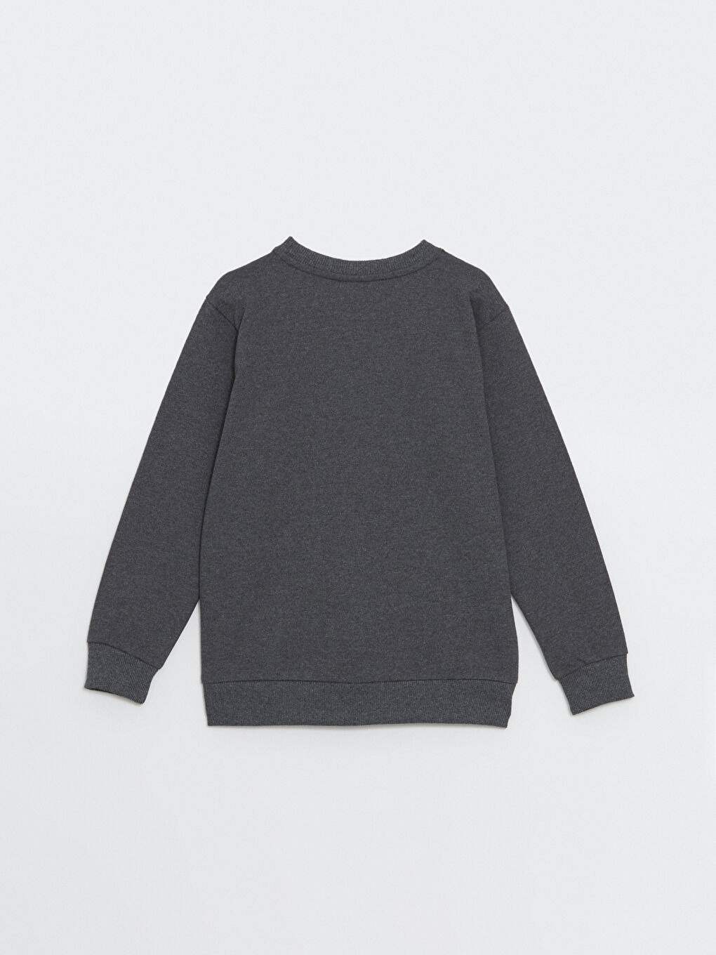 LCW ECO Gri Bisiklet Yaka Erkek Çocuk Sweatshirt - 2