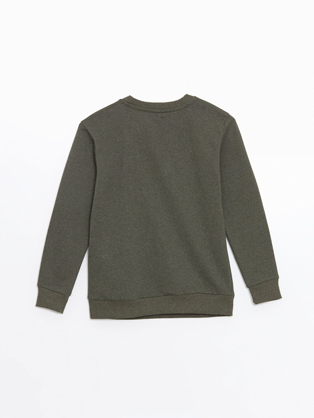 LCW ECO Haki Bisiklet Yaka Erkek Çocuk Sweatshirt - 2