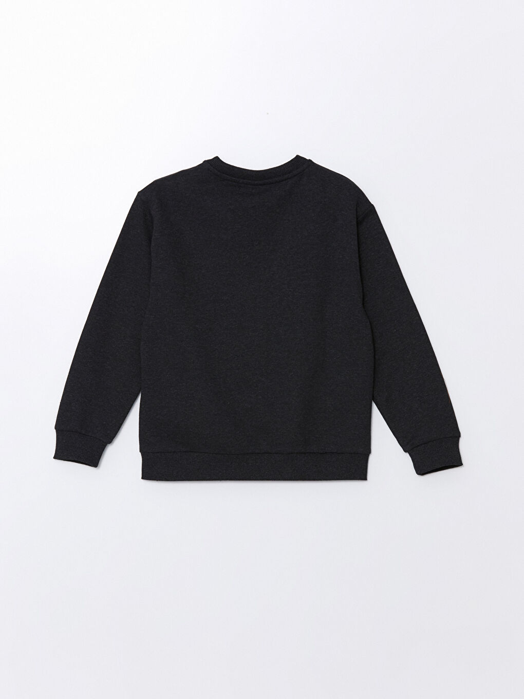 LCW ECO Antrasit Melanj Bisiklet Yaka Baskılı Uzun Kollu Erkek Çocuk Sweatshirt - 2