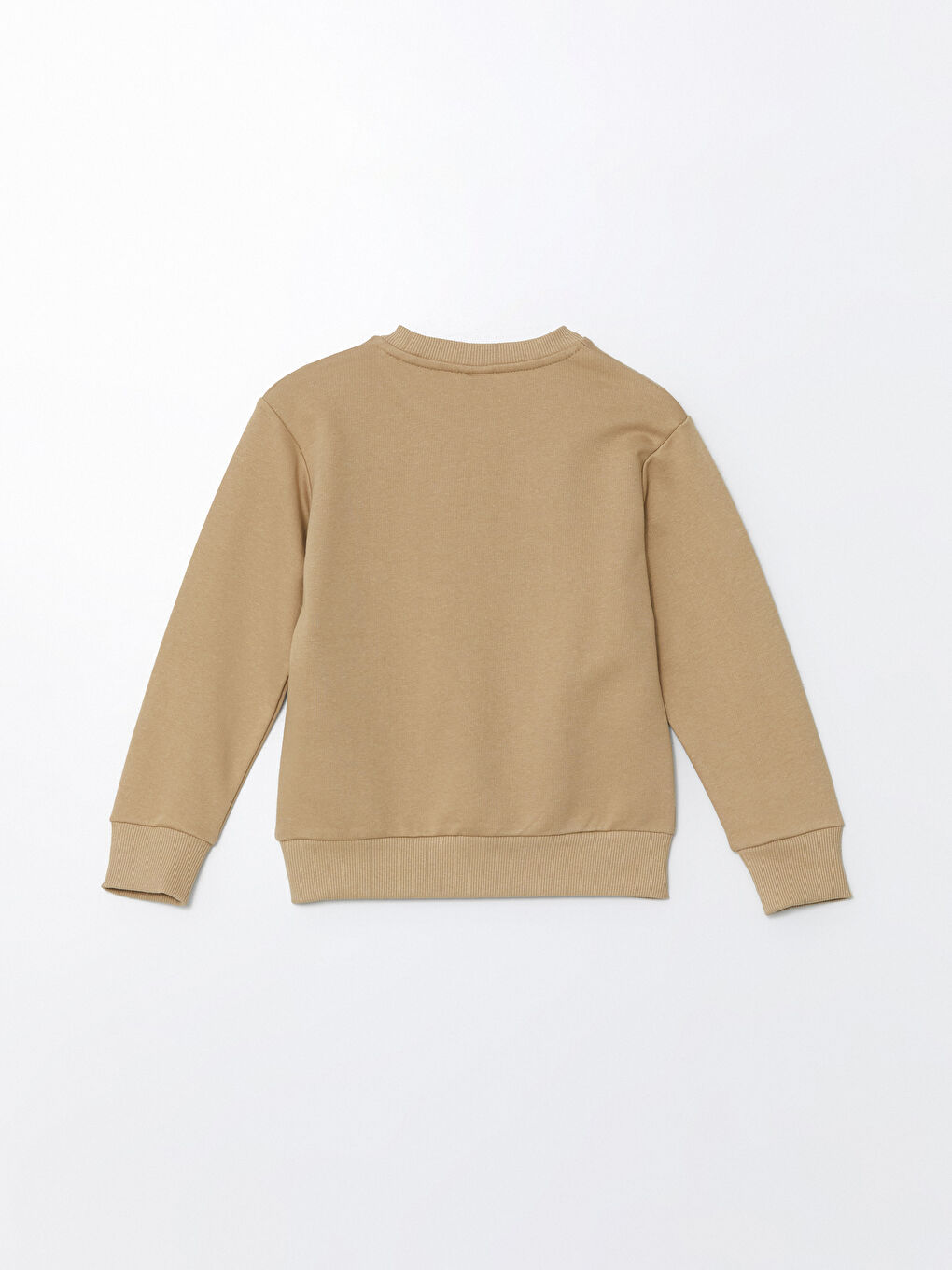 LCW ECO Bej Bisiklet Yaka Basic Uzun Kollu Erkek Çocuk Sweatshirt - 2