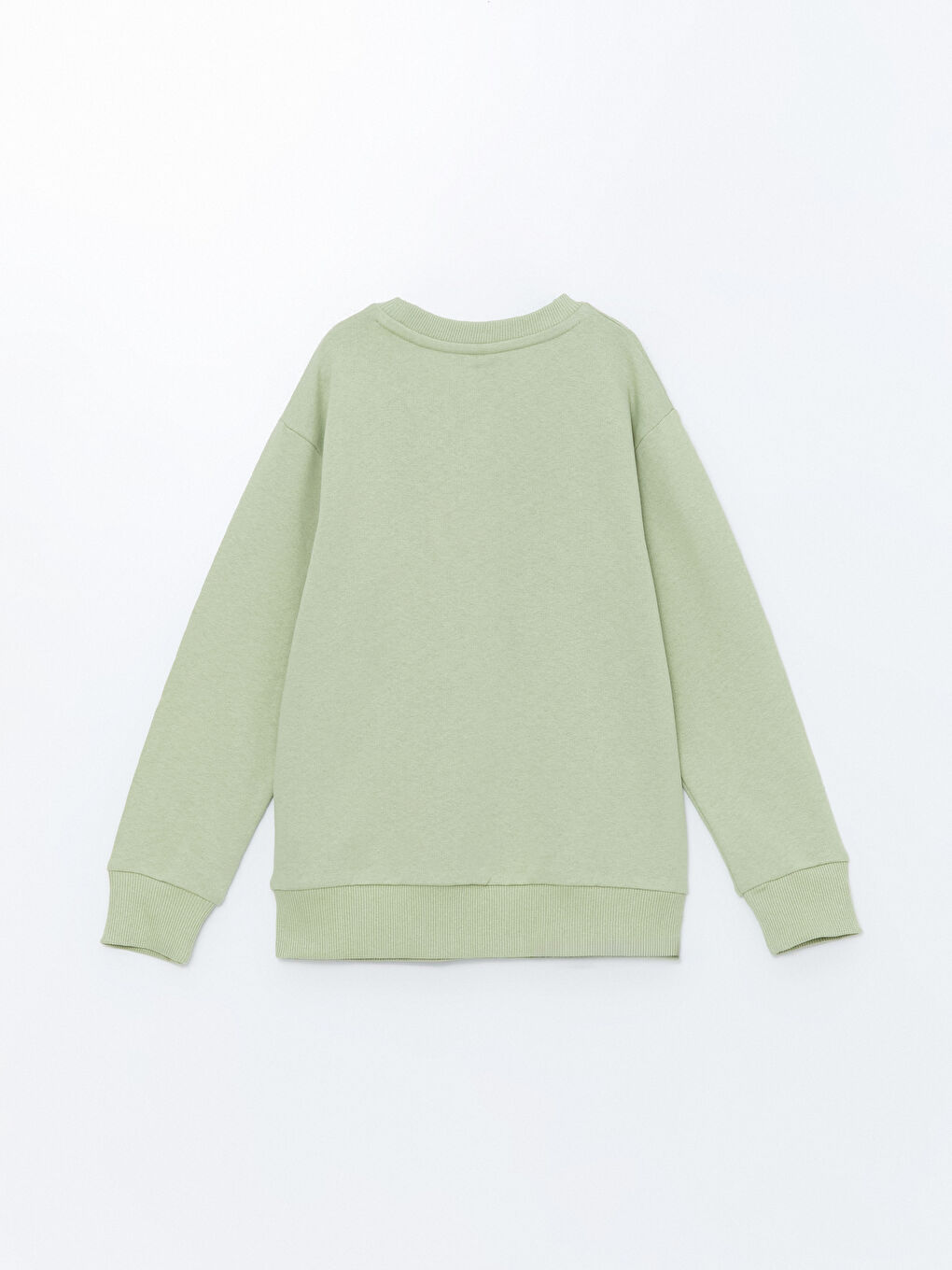 LCW ECO Açık Yeşil Bisiklet Yaka Erkek Çocuk Sweatshirt - 2