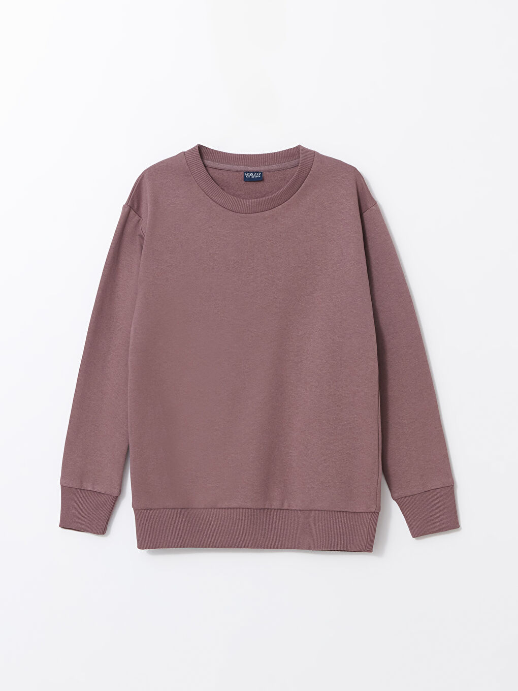 LCW ECO Açık Mürdüm Bisiklet Yaka Erkek Çocuk Sweatshirt