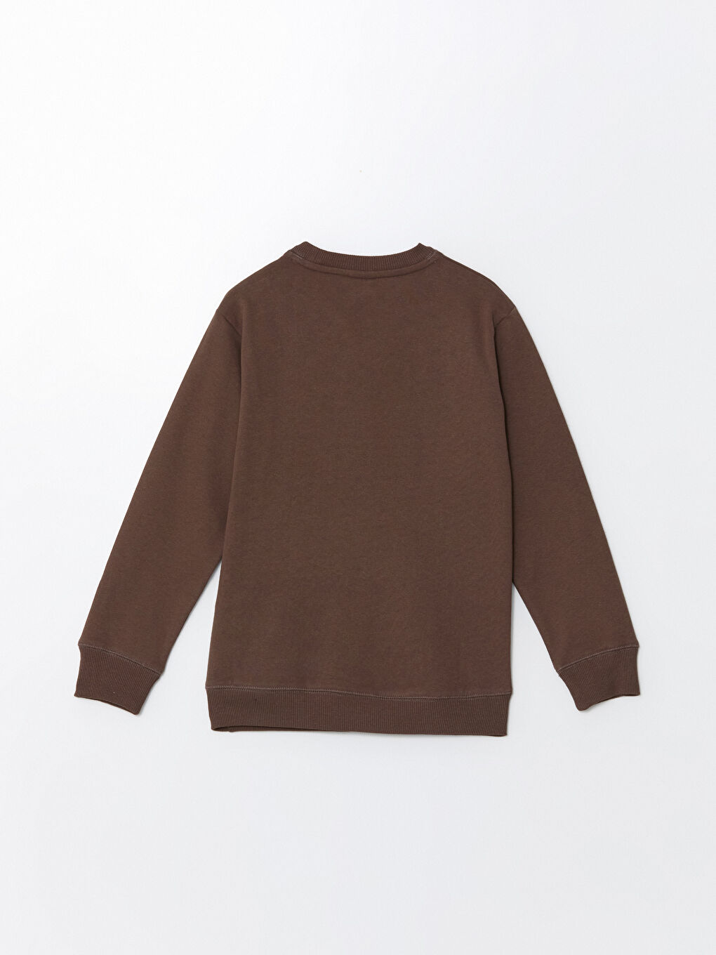 LCW ECO Kahverengi Bisiklet Yaka Erkek Çocuk Sweatshirt - 1