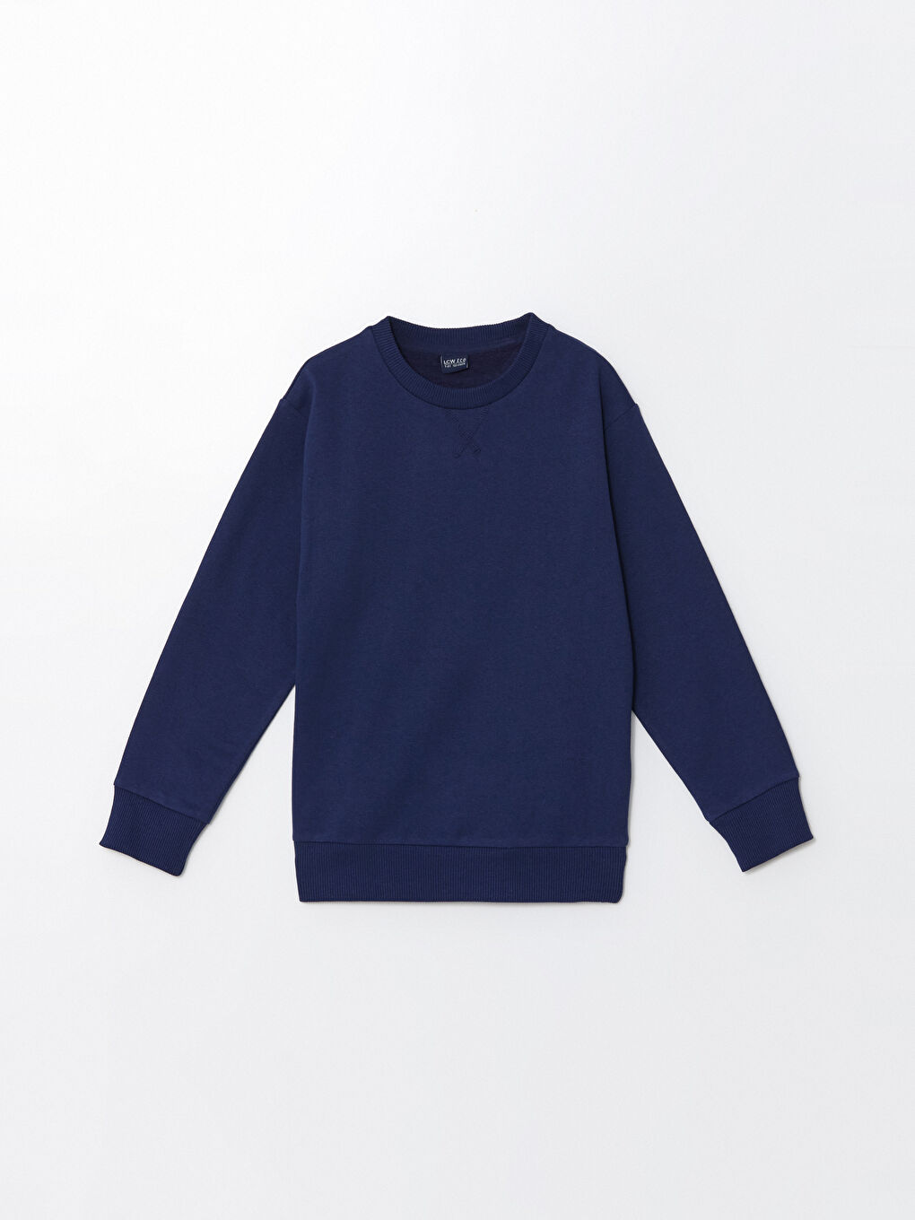 LCW ECO Açık Lacivert Bisiklet Yaka Erkek Çocuk Sweatshirt