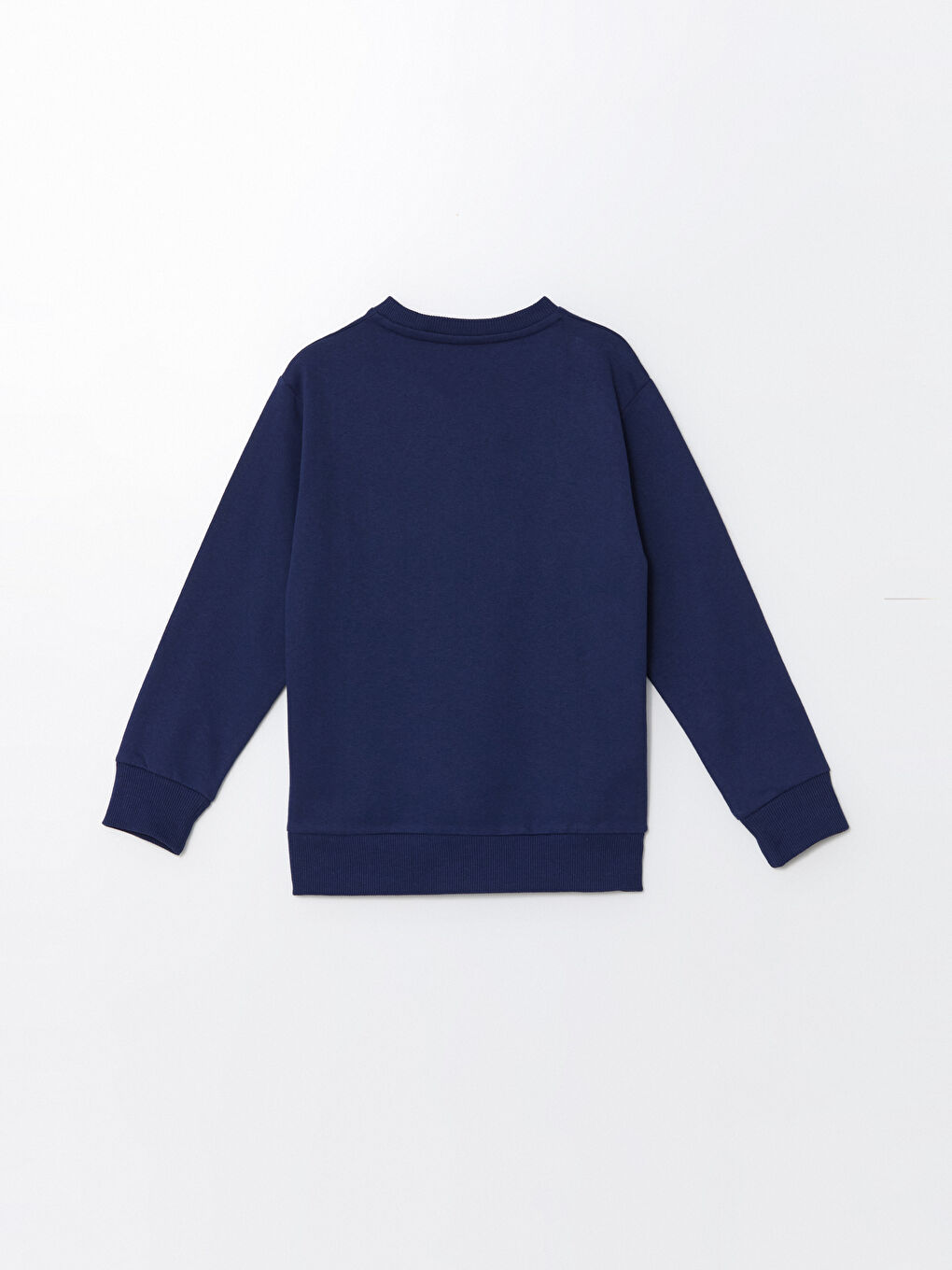 LCW ECO Açık Lacivert Bisiklet Yaka Erkek Çocuk Sweatshirt - 2