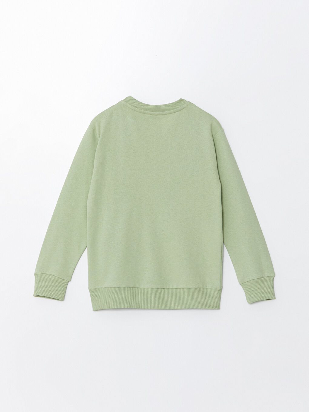 LCW ECO Açık Yeşil Bisiklet Yaka Erkek Çocuk Sweatshirt - 2