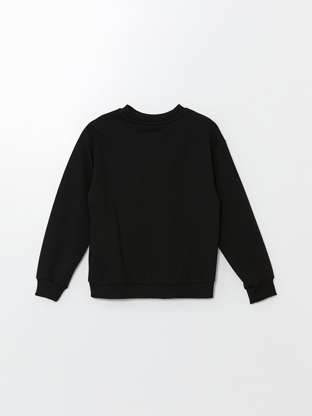 LCW ECO Siyah Bisiklet Yaka Baskılı Uzun Kollu Erkek Çocuk Sweatshirt - 2