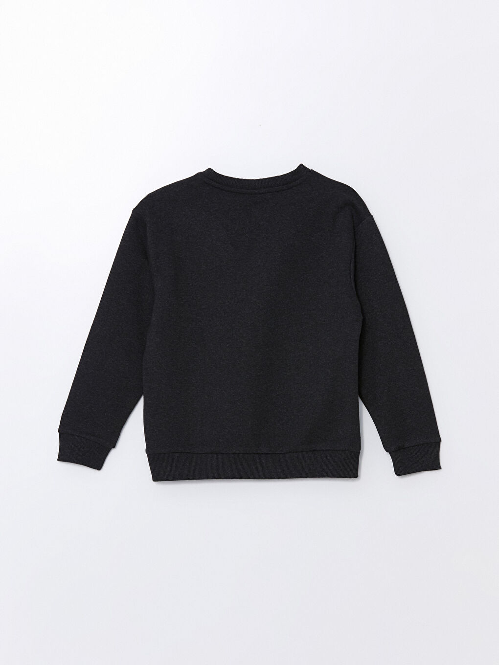 LCW ECO Antrasit Melanj Bisiklet Yaka Baskılı Uzun Kollu Erkek Çocuk Sweatshirt - 2