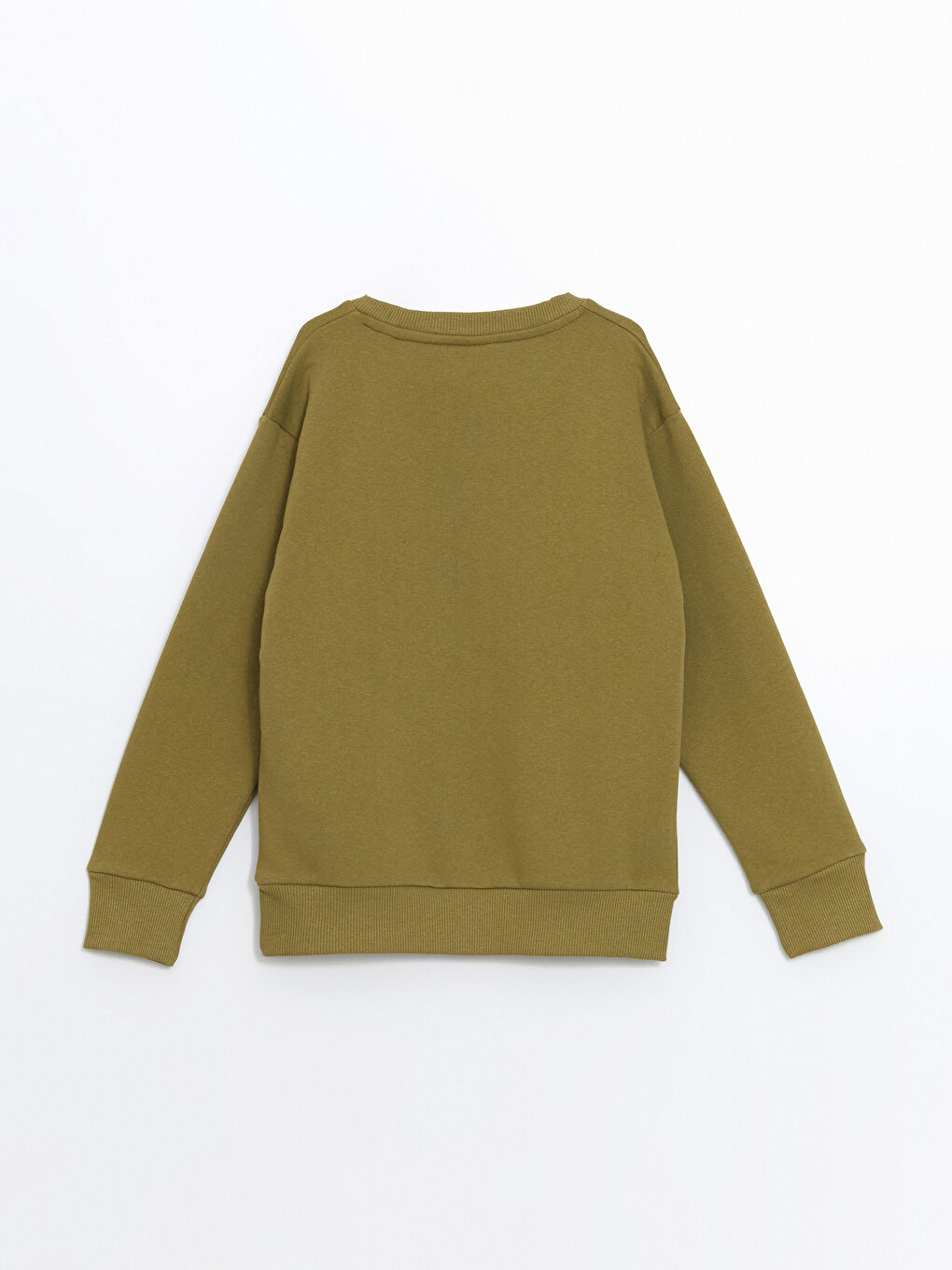 LCW ECO Haki Bisiklet Yaka Erkek Çocuk Sweatshirt - 2