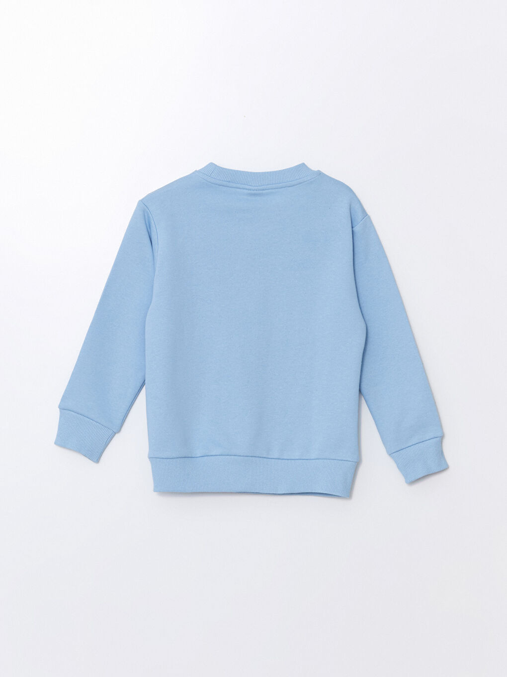 LCW ECO Mavi Bisiklet Yaka Basic Uzun Kollu Erkek Çocuk Sweatshirt - 2