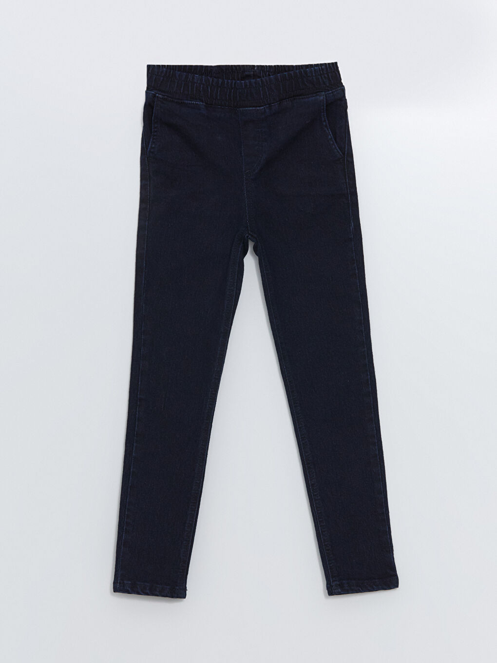 LCW ECO Koyu İndigo Beli Lastikli Super Skinny Fit Erkek Çocuk Jean Pantolon