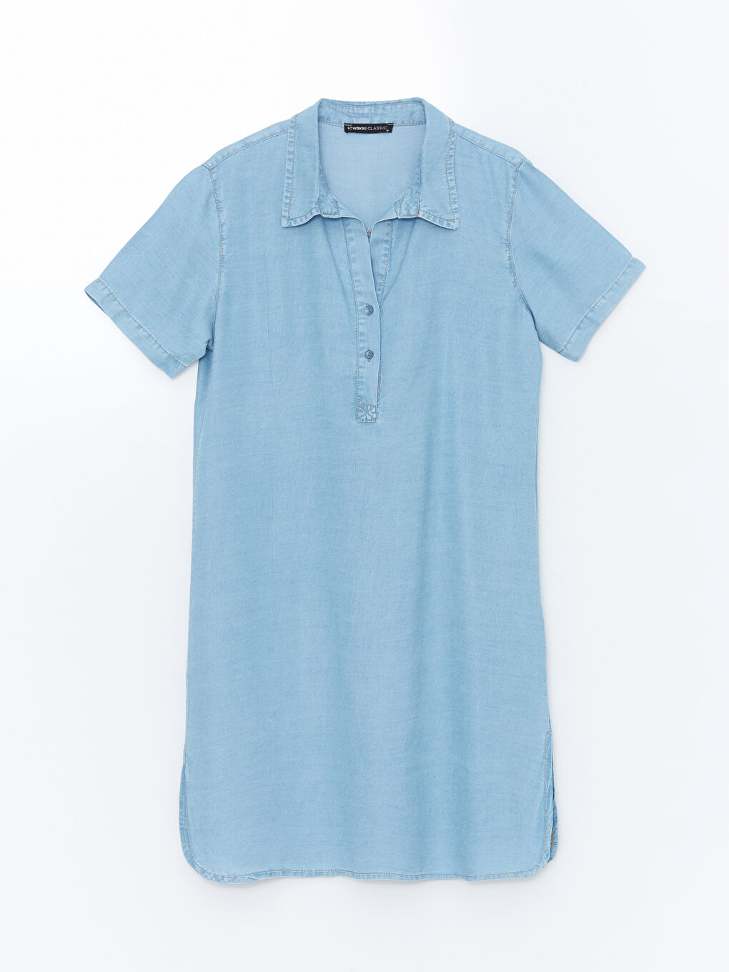 LCW Jeans فستان جينز بياقة قميص للسيدات -W4IK00Z8-H45