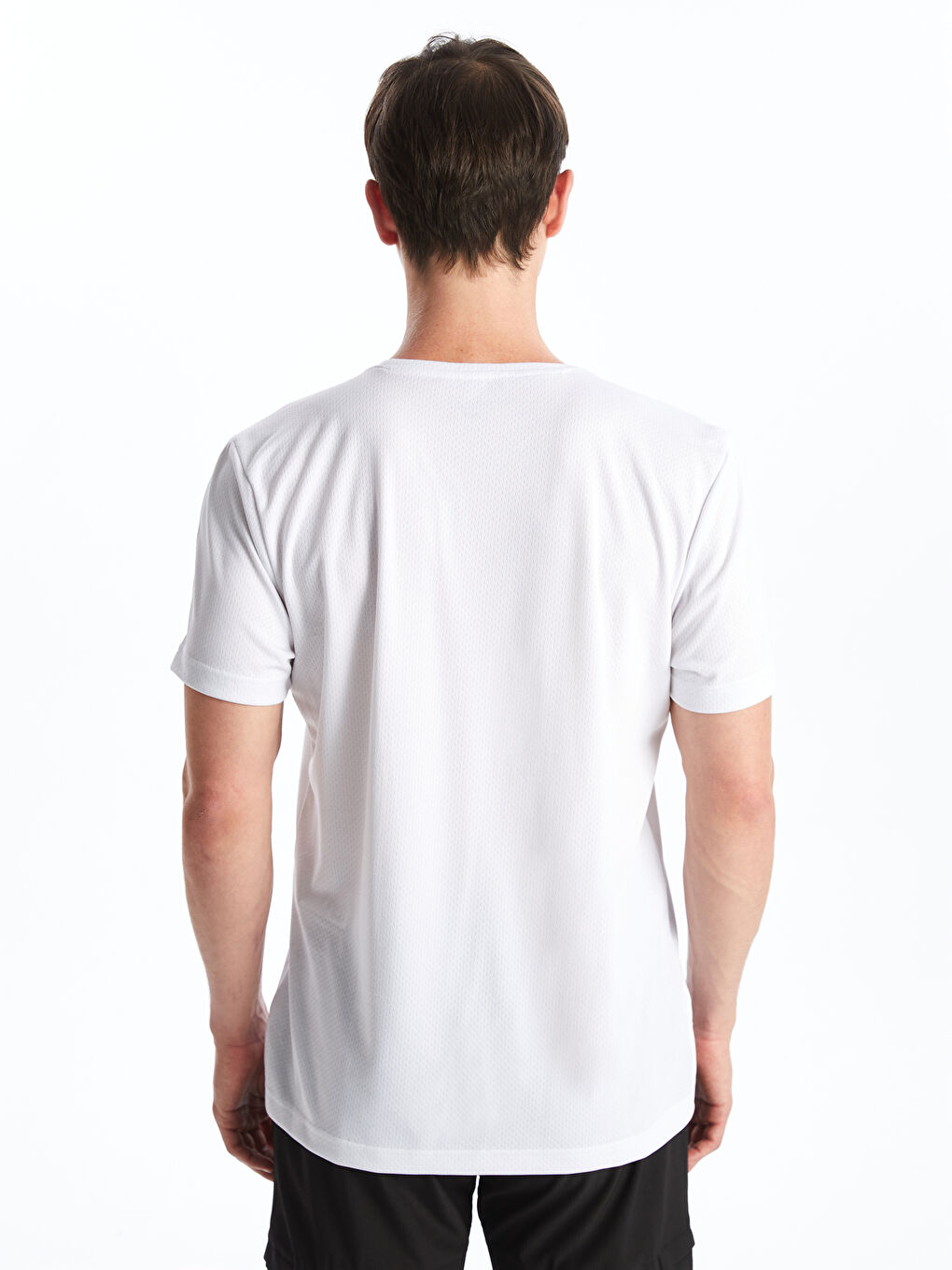 Crew Neck Short Sleeve Men's Sports T-Shirt-3