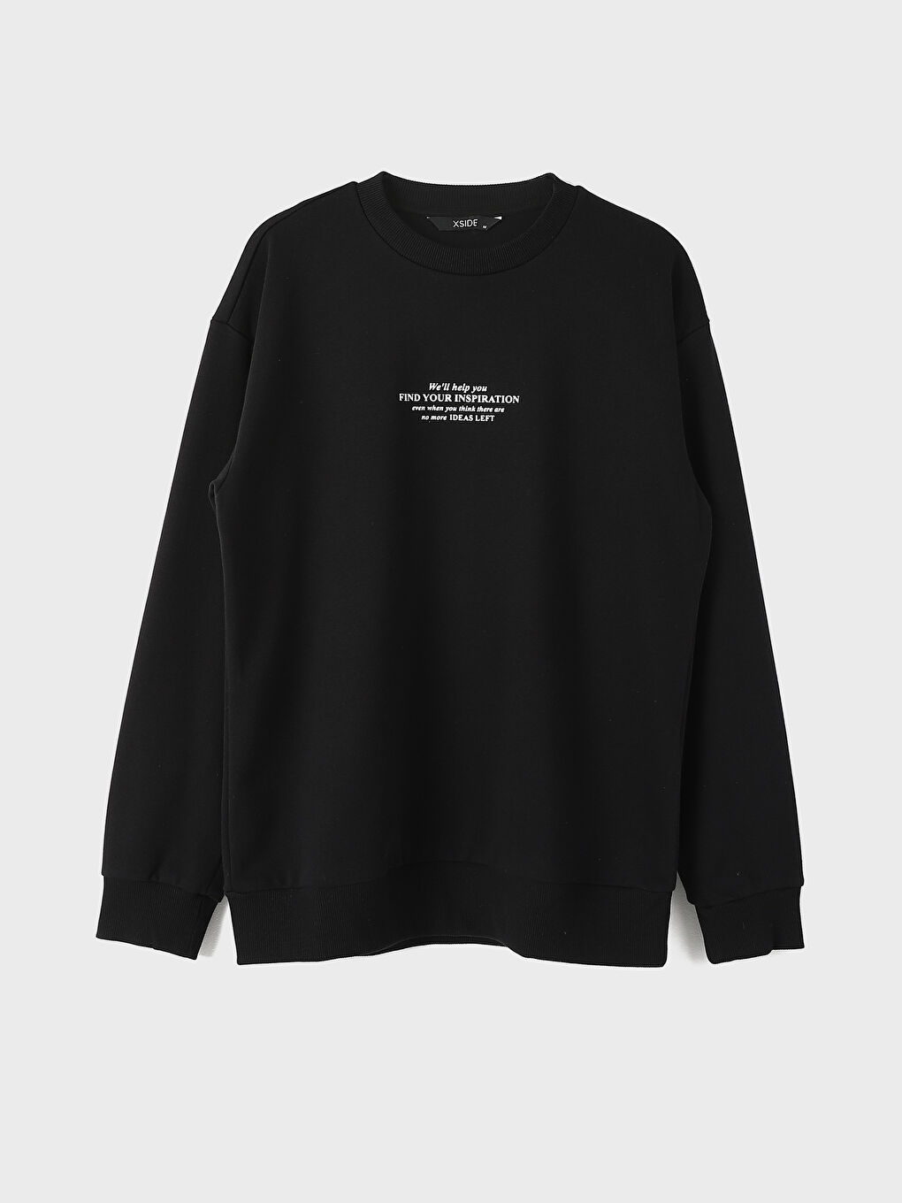 Crew Neck Long Sleeve Printed Men's Sweatshirt