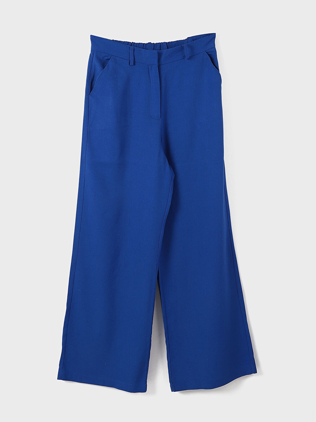 Elasticated Waist Wide Leg Trousers
