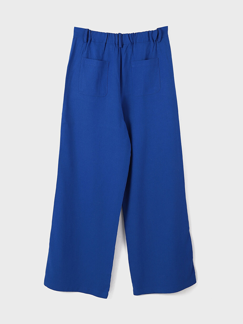 Elasticated Waist Wide Leg Trousers-1