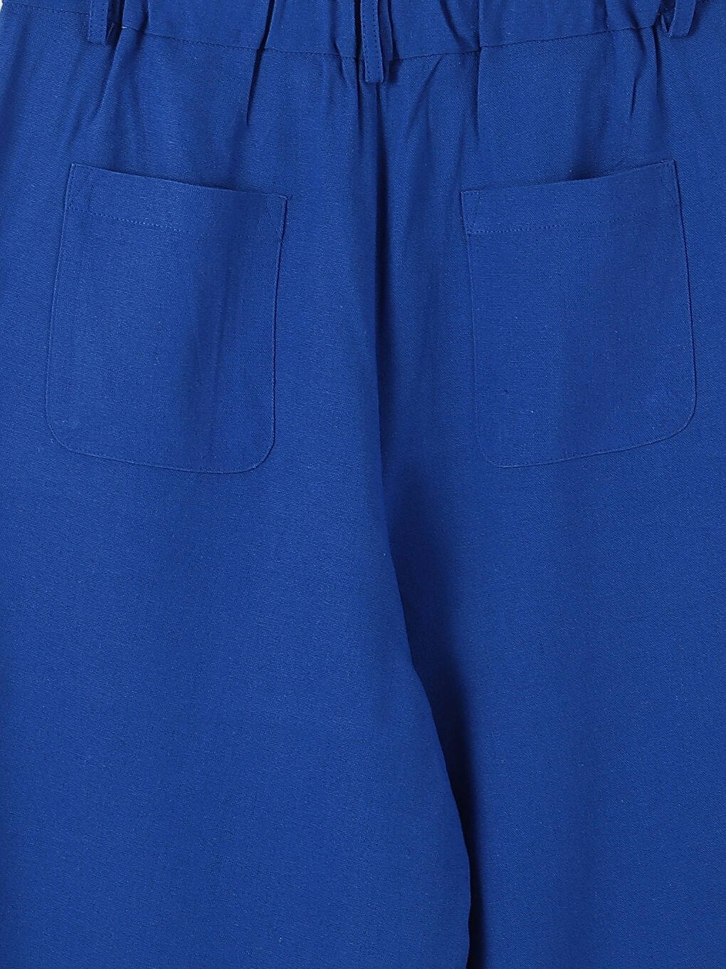 Elasticated Waist Wide Leg Trousers-2