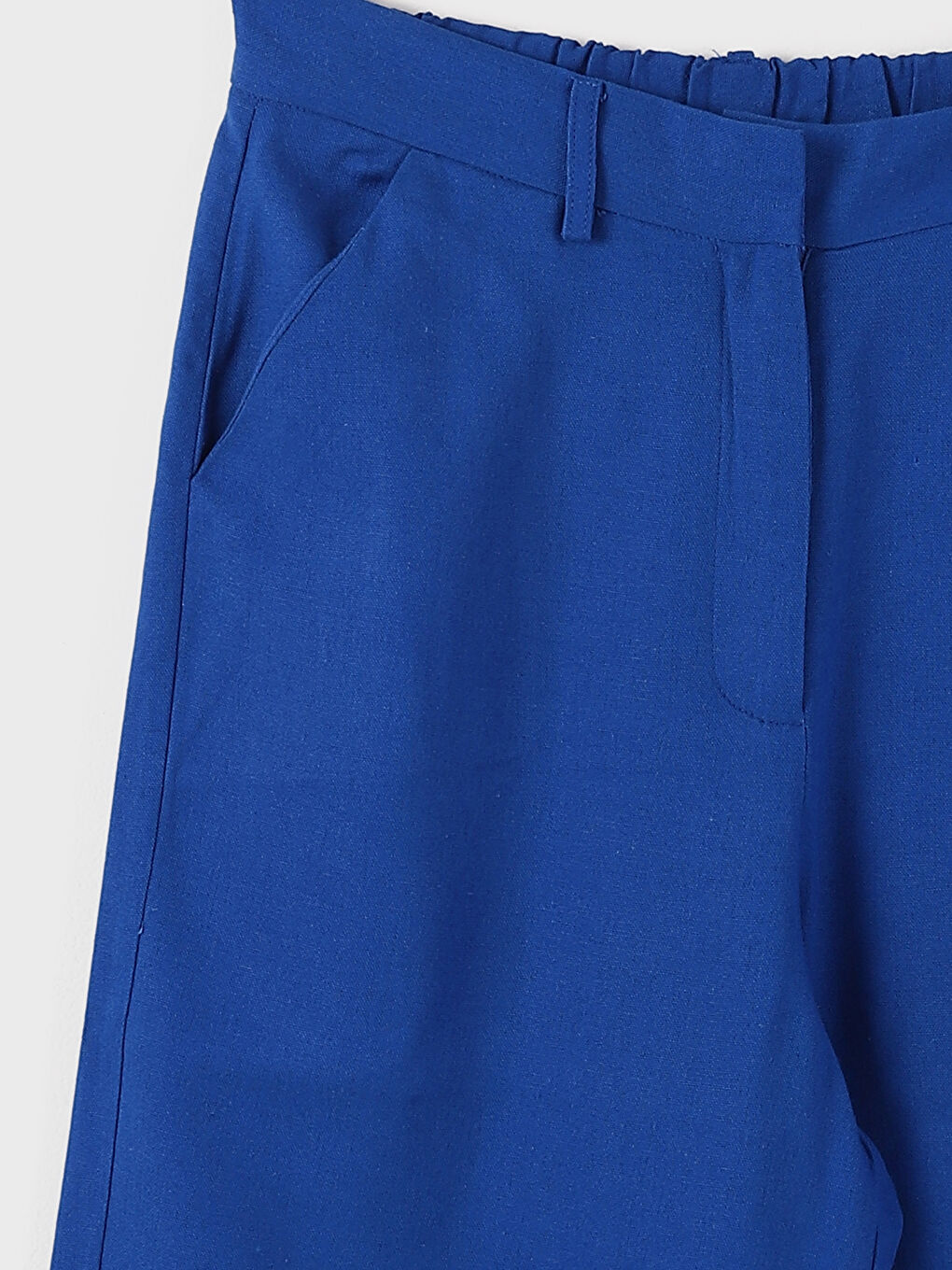 Elasticated Waist Wide Leg Trousers-3