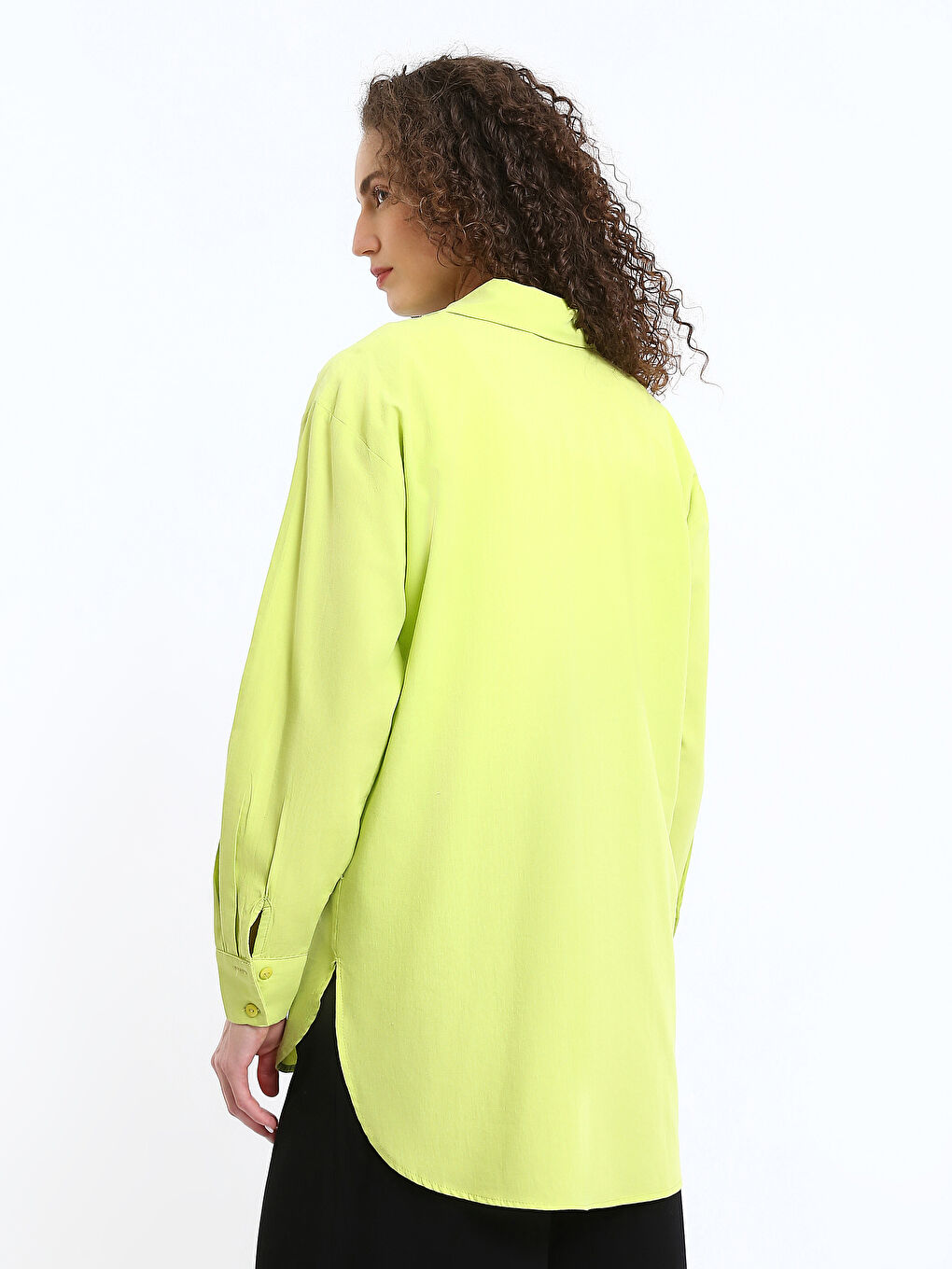 Chemise Unie à Manches Longues pour Femmes-4