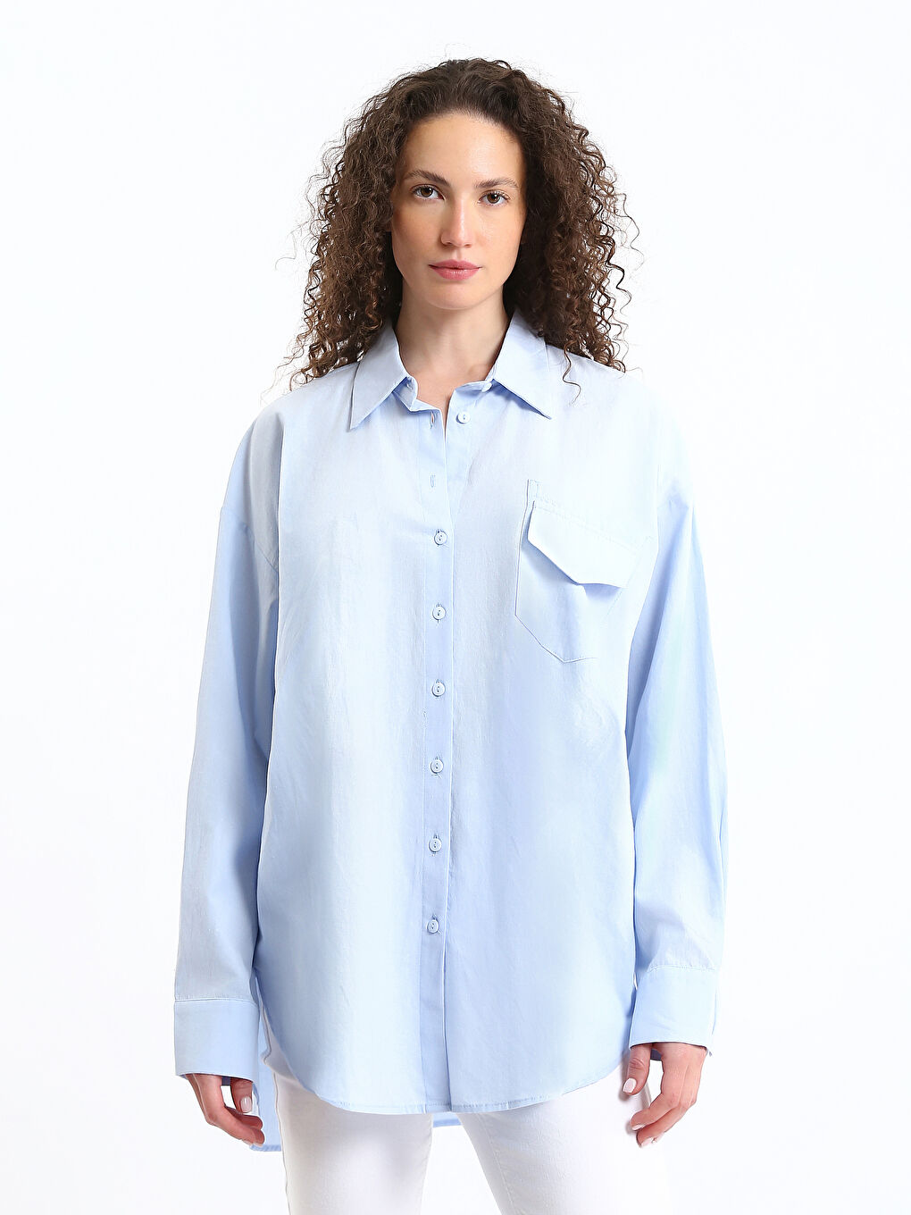 Plain Long Sleeve Women's Shirt
