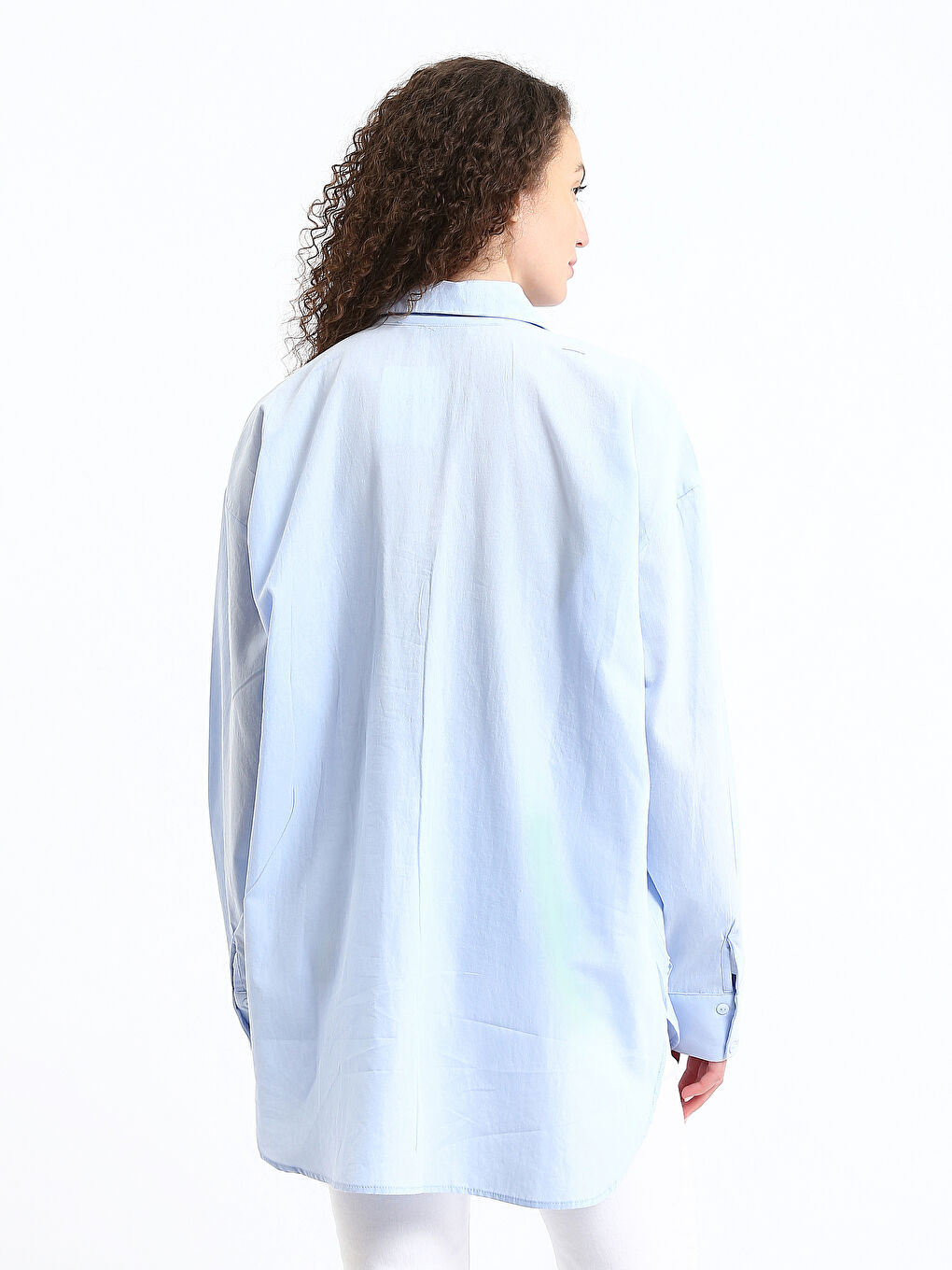 Plain Long Sleeve Women's Shirt-4