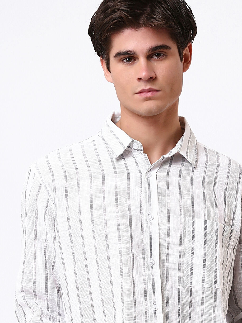 Regular Fit Long Sleeve Men's Shirt-2