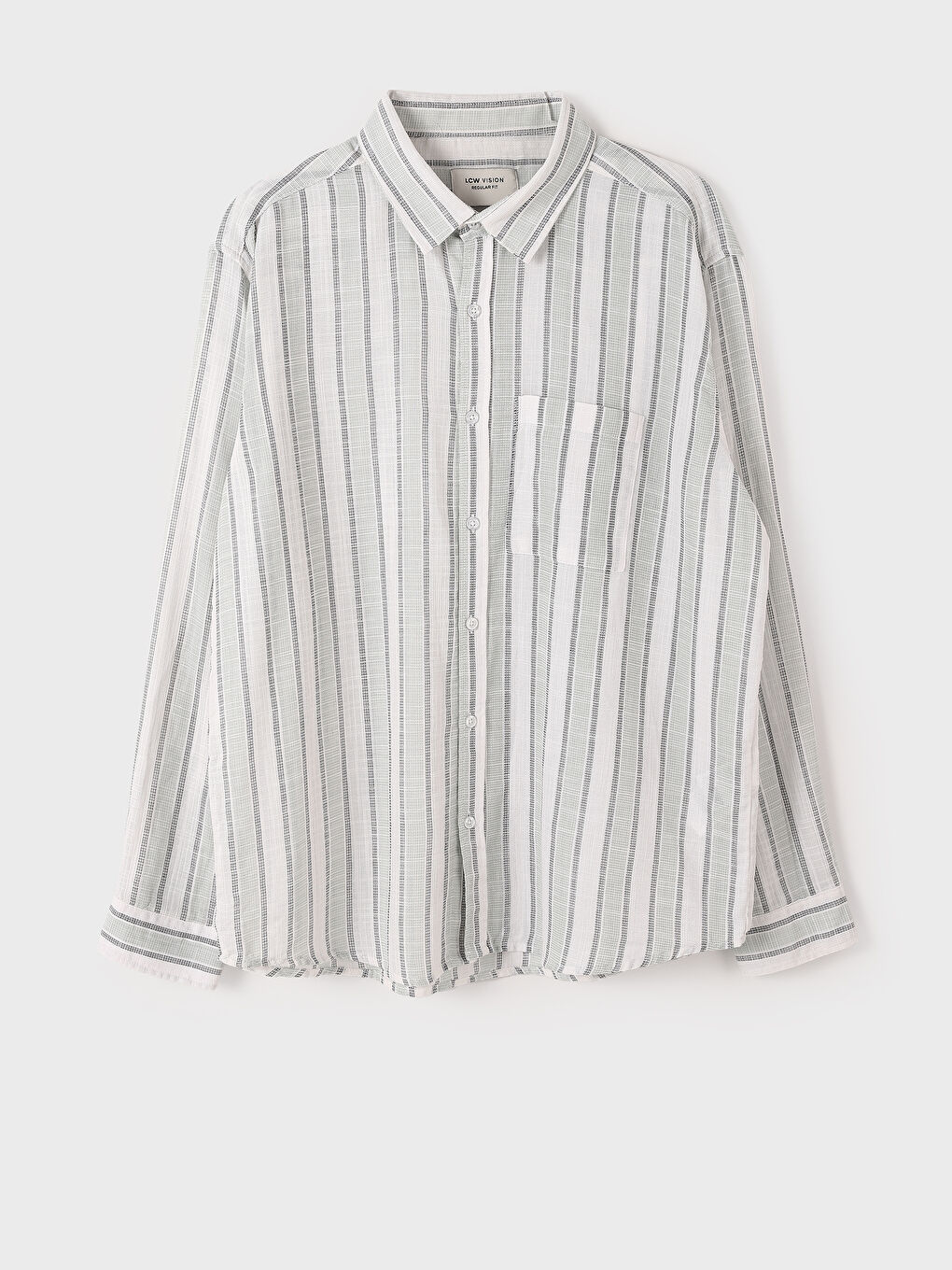 Regular Fit Long Sleeve Men's Shirt-5