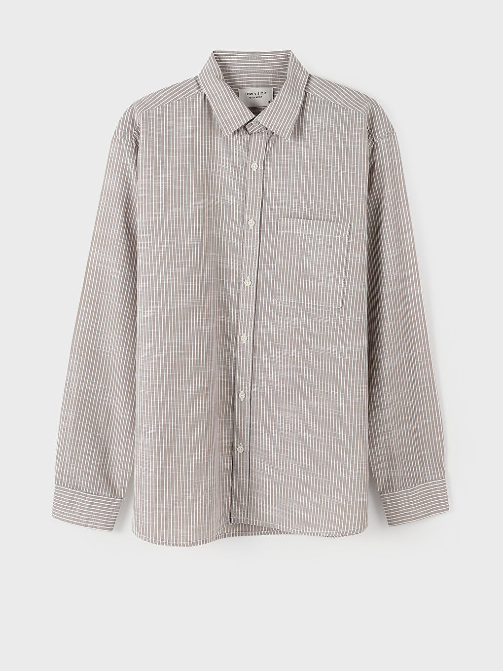 قميص كم طويل عادي للرجال