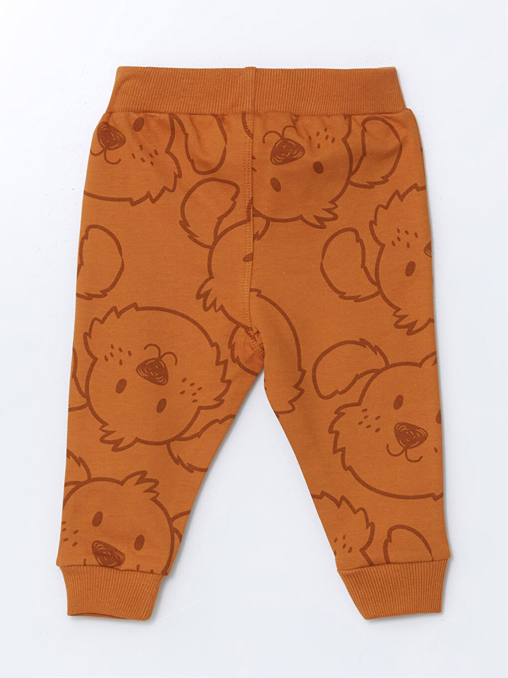 سويت شيرت بياقة دائرية مطبوع و بنطلون رياضي للأولاد الرضع - طقم من قطعتين-4