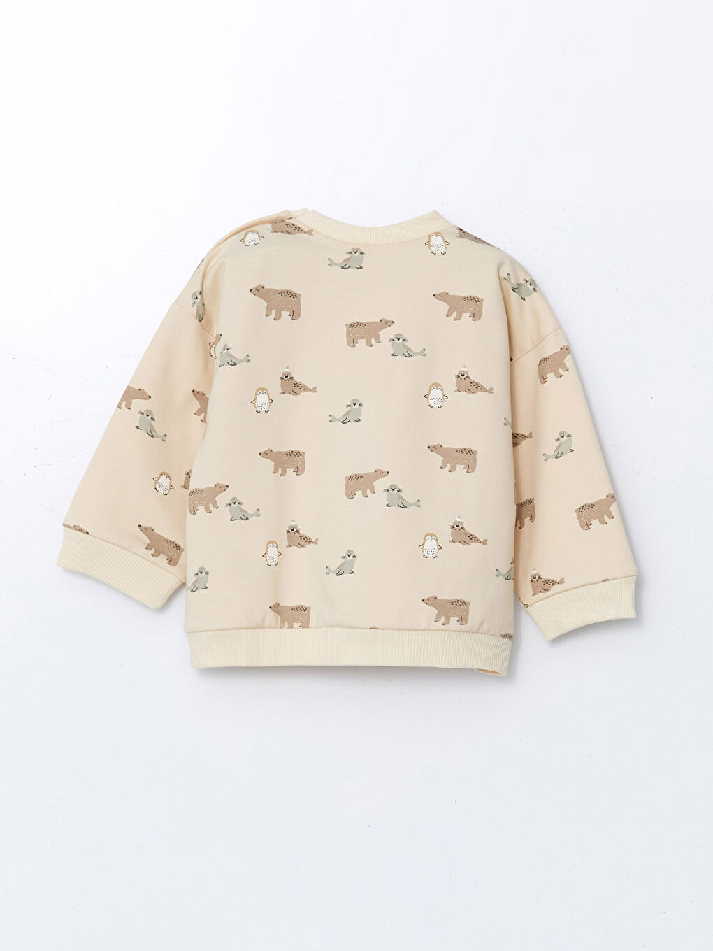 Crew Neck Printed Baby Boys' Sweatshirt and Tracksuit Bottom 2 Pack-2