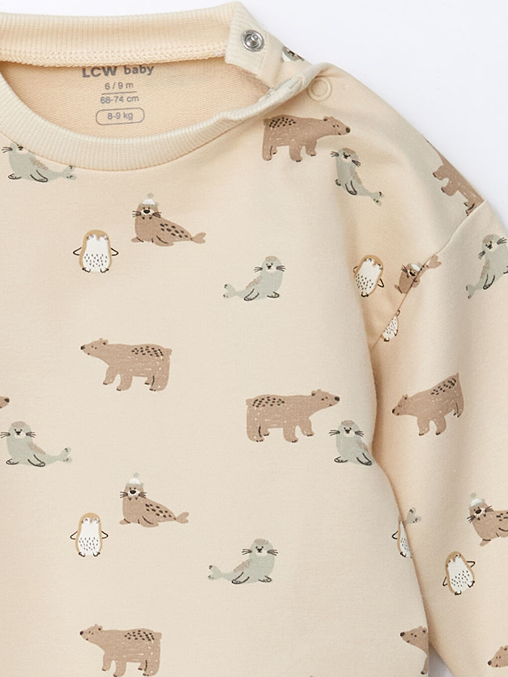 Crew Neck Printed Baby Boys' Sweatshirt and Tracksuit Bottom 2 Pack-5