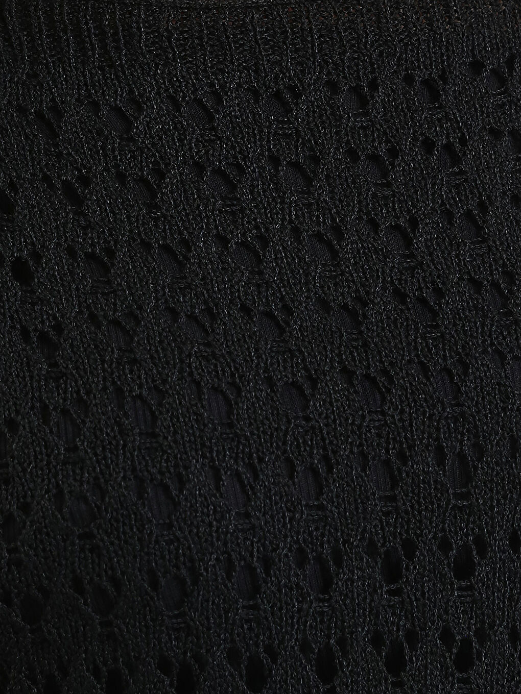 Crew Neck Hole-Knitted Women's Knitwear Sweater-2