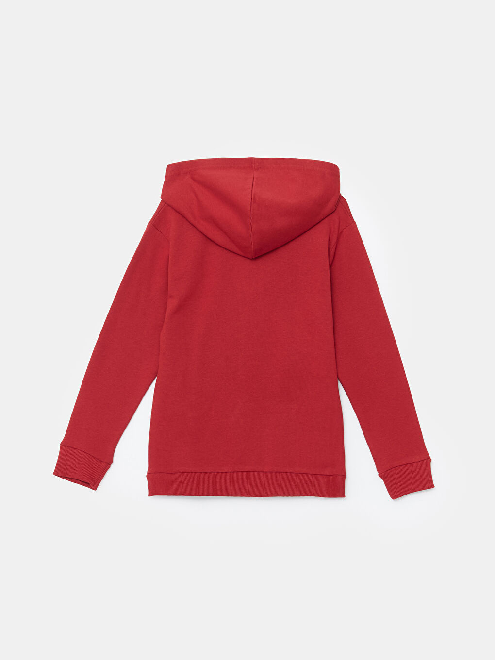 LCW ECO Koyu Kırmızı Kapüşonlu Erkek Çocuk Sweatshirt - 1