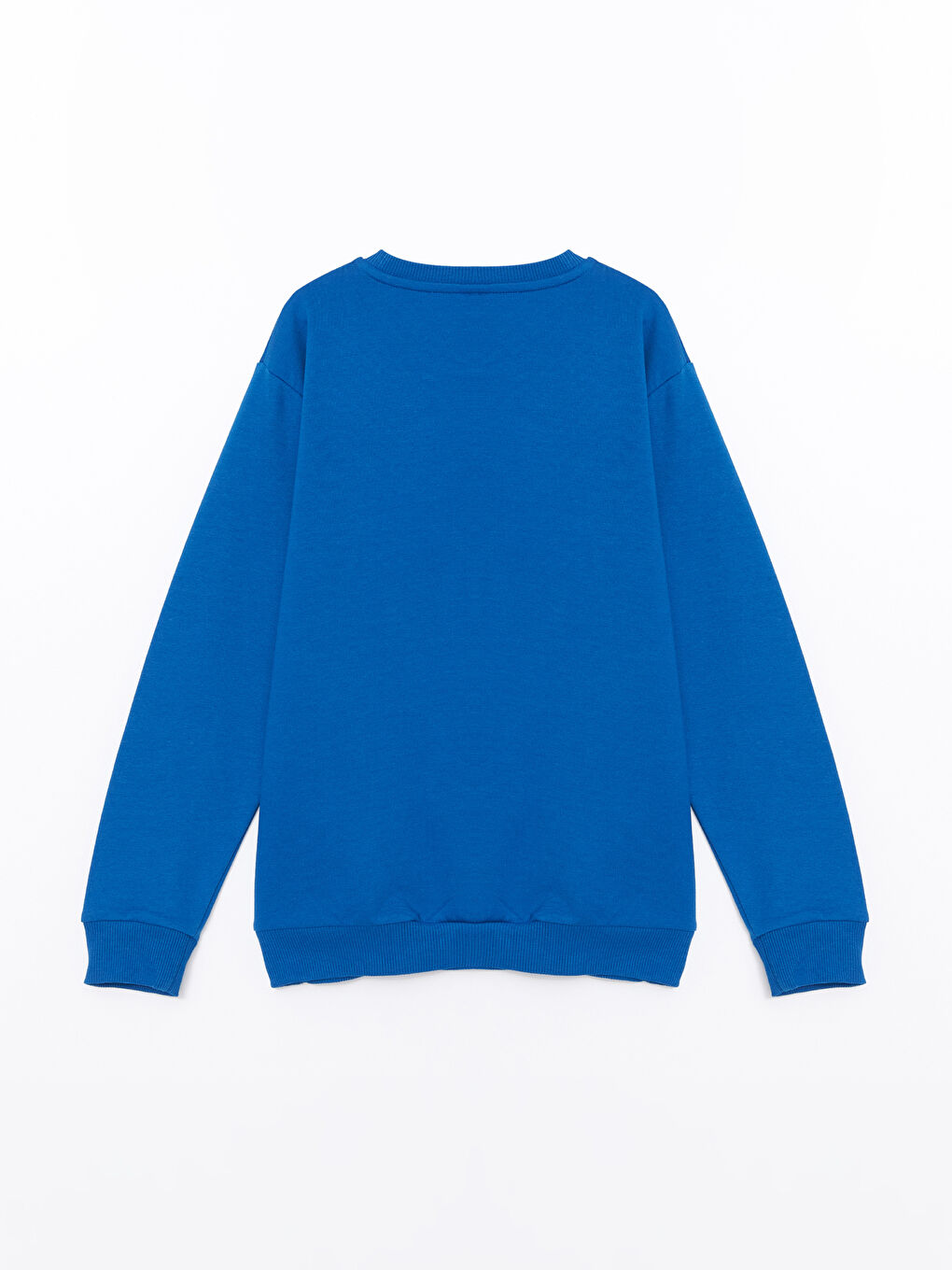 LCW Kids Koyu Mavi Bisiklet Yaka Erkek Çocuk Sweatshirt - 1