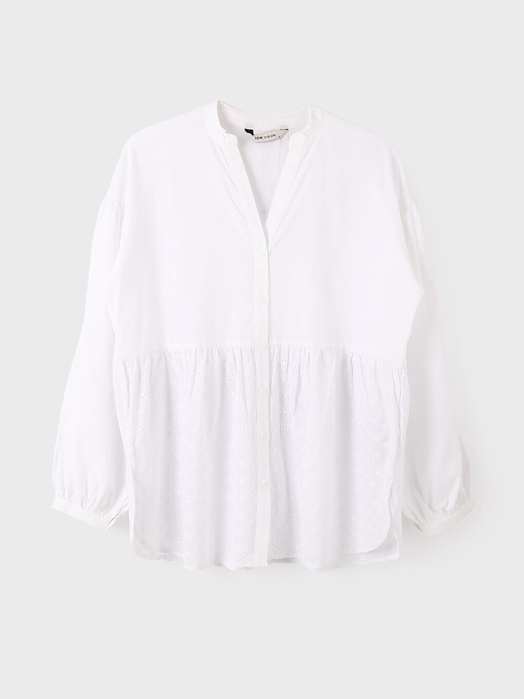 Notch Neck Plain Short Sleeve Women's Shirt