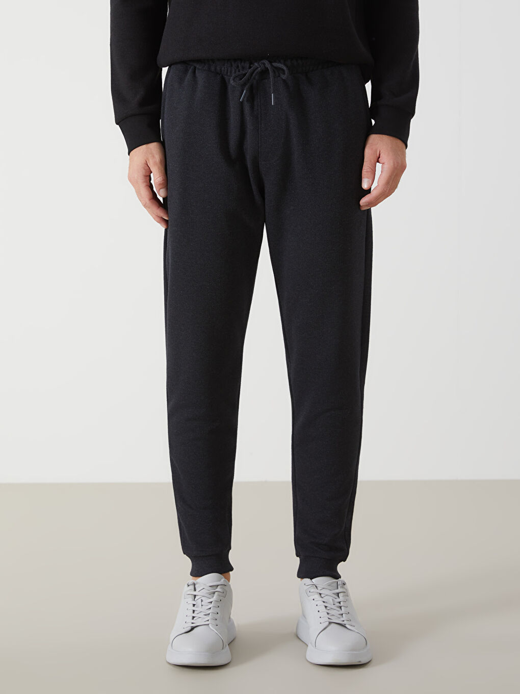 Antrasit Standart Kalıp Erkek Jogger Eşofman Altı-1