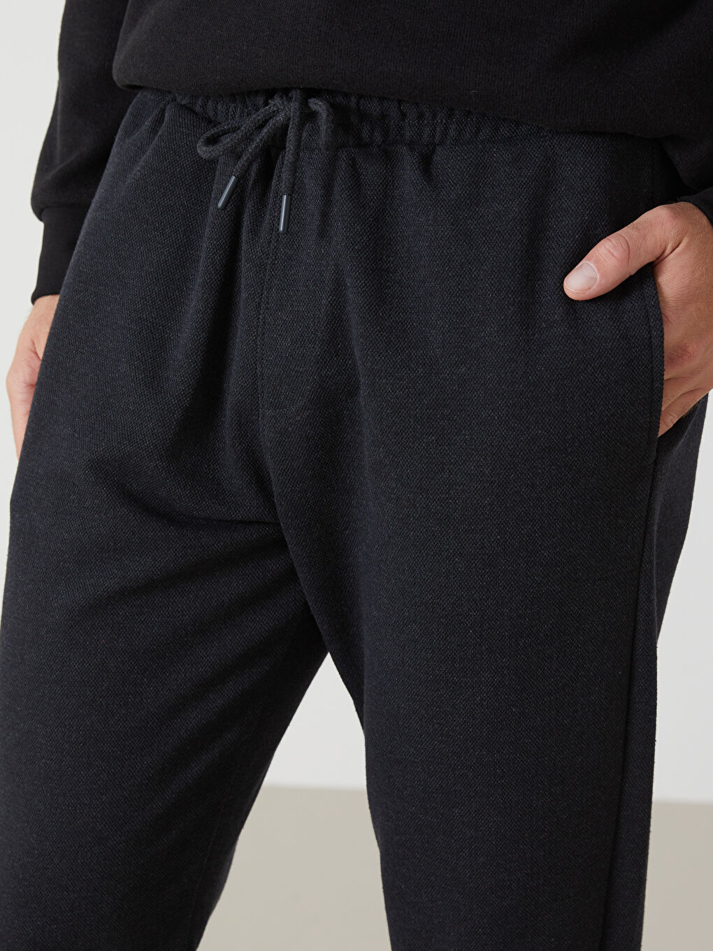 Antrasit Standart Kalıp Erkek Jogger Eşofman Altı-2