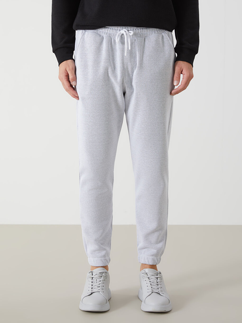 Gri Standart Kalıp Erkek Eşofman Altı-1