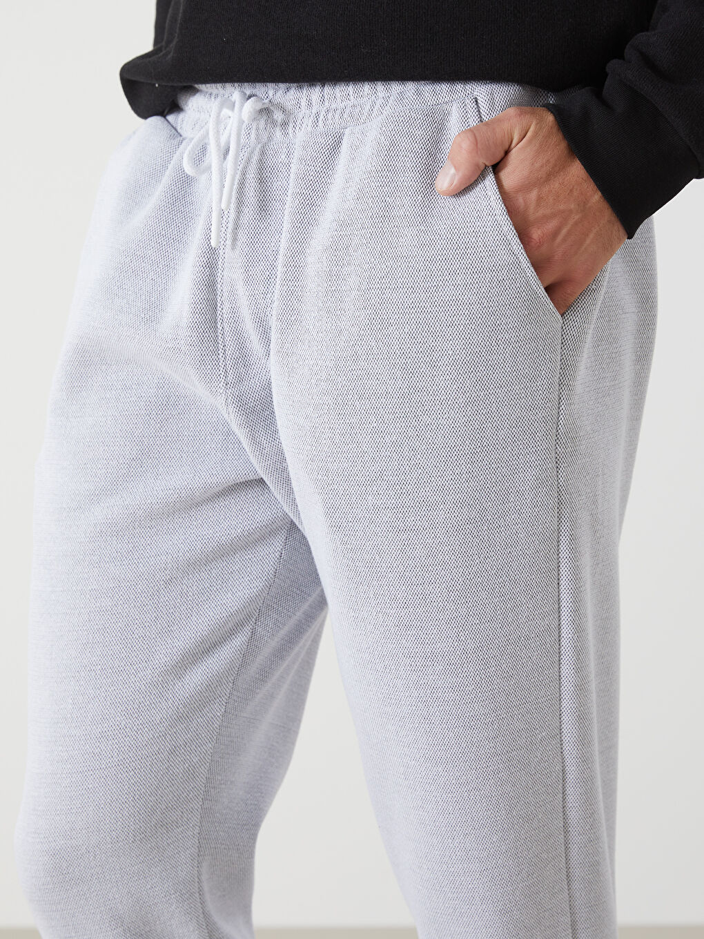 Gri Standart Kalıp Erkek Eşofman Altı-2